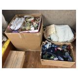 Laundry Basket, Sewing Supplies