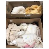 Assorted Textiles, Sheets, and Linens