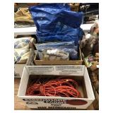 Assorted Tarps and Extension Cords