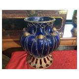 Contemporary Cobalt Blue Vase