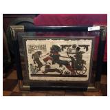 Egyptian Themed Framed and Matted Artwork