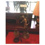 Metal Lamp stand Greek Goddess Nike