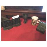 Bookends, Trophy, Advertising Bank, and Mug