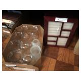 Picture Frame Cabinet and Decorative Glass Shades