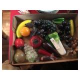 17 Glass Fruit Decorations