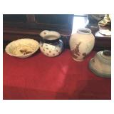 Decorative Pitcher, Bowl, Vase, and Lamp Shade