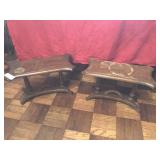 2 Small Wooden Stands