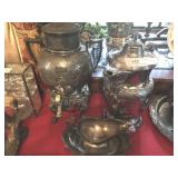 Silver Plate Water Pitcher, Dispenser