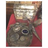 Duck Paperweights, Metalware Pheasant, Salts