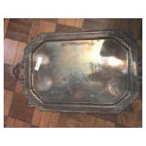 Large Silver Plate Platter