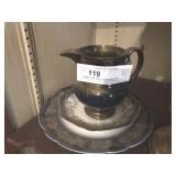 Copper Luster Pitcher and Decorative China