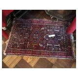 Vintage Geometric Patterned Rug