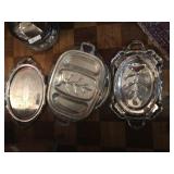 6 Silver Plate Platters