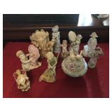 12 Bisque and Porcelain Figures