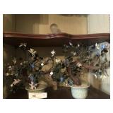 2 Decorative Artificial Plants with Vases
