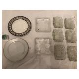 Decorative Glassware, Silver Plate Tray