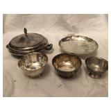 10 Silver Plate Serving Dishes and Bowls