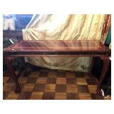 Cherry Clawfoot Sofa Table