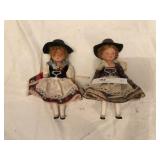 2 Swiss Theme Vintage Dolls