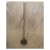 2 Glass Bud Vases and Glass Hat Stand