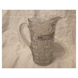 2 Decorative Glass Water Pitchers