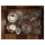 Decorative Glassware and Silver Plate