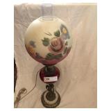 Vintage Table Lamp with Unmatched Globe