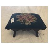 Vintage Upholstered Footstool