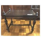 Vintage Turned Leg End Table