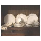 32+ Pieces of Gold Rim French and Other China