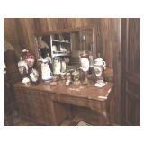 Cherry Dresser/Vanity Combo