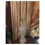 Pressed Glass Table Lamp