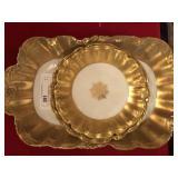 3 pcs of Gold Rimmed Limoges China