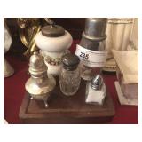 Wooden Cheese Block, Various Pepper Pots &