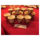 20pc Salviati & Co. Miniature Cup and Saucer Set