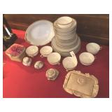 35+ Pcs of Decorative China, Trinket Boxes