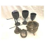 6 pcs of Early Decorative Metalware