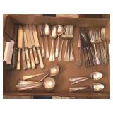 40+ pcs of Vintage Silver plate Flatware