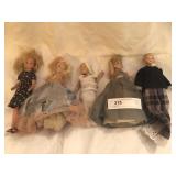 5 Vintage Dolls