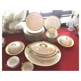 35 pcs of Bavaria Gold Rimmed China