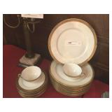20+ pcs Bavaria Gold Rimmed China