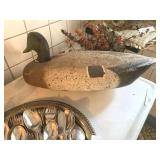 Vintage Cork Mallard Drake Duck Decoy