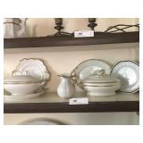 7 pcs of Gold Rimmed Ironstone China