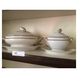 5 pcs of Gold Rimmed Ironstone and Other China