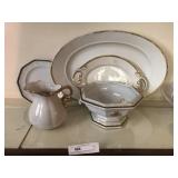 5 pcs of Gold Rimmed Ironstone and Misc. China