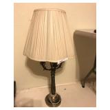 Brass Table Lamp with 4-Socket Candle Holders