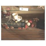 Tin Litho Decorated Train, Action Figure, Etc.