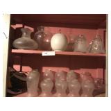 17 Misc. Light Shades (2 Shelves)