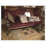 Clawfoot Victorian Style Ornate Couch