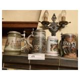 6 Contemporary German and Other Beer Steins